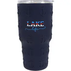 Pavilion Gift Lake Life 30 oz Travel Tumbler with 3D Silicone Wrap  68991