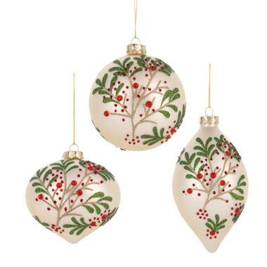 Ganz Berry Holiday Shape Ornament (1)  MX199548