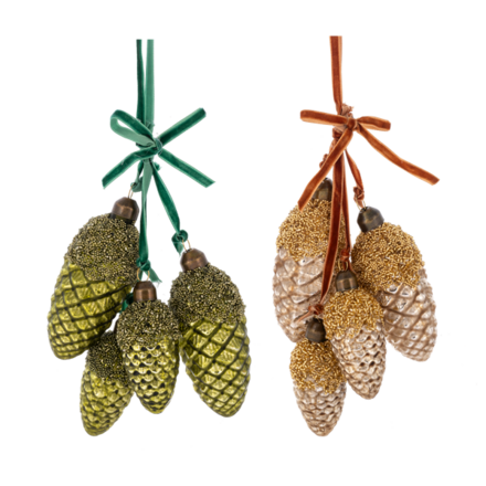 Ganz Pinecone Cluster Ornament (1)  MX199576