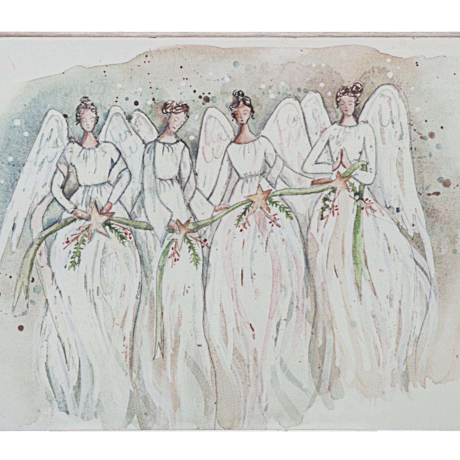 Ganz Watercolor Angel Art Block  MX200468 loading=