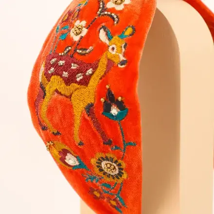 Powder Headband Powder Embellished-Embroidered HDB