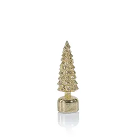 Zodax 11.75" Mountain Pine Rotating LED Tree - Antique Gold - Short  CH-7676
