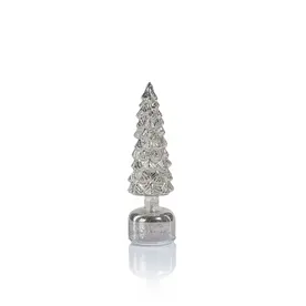 Zodax 11.75" Mountain Pine Rotating LED Tree - Antique Silver - Short  CH-7673