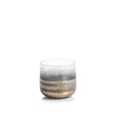 Zodax 3.5" Smoke Votive Holder - Gold  IN-6610