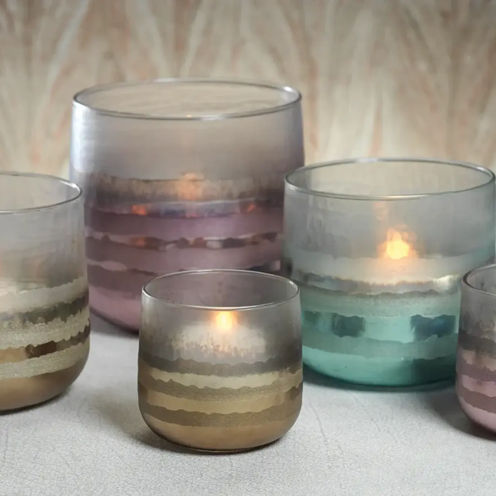 Zodax 3.5" Smoke Votive Holder - Gold  IN-6610 loading=