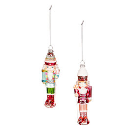 Evergreen Enterprises Candy Nutcracker Glass Ornament  3OTG435