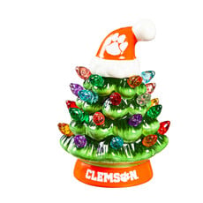 Evergreen Enterprises 4" Mini LED Tabletop  Tree, Clemson University  8LED912MT