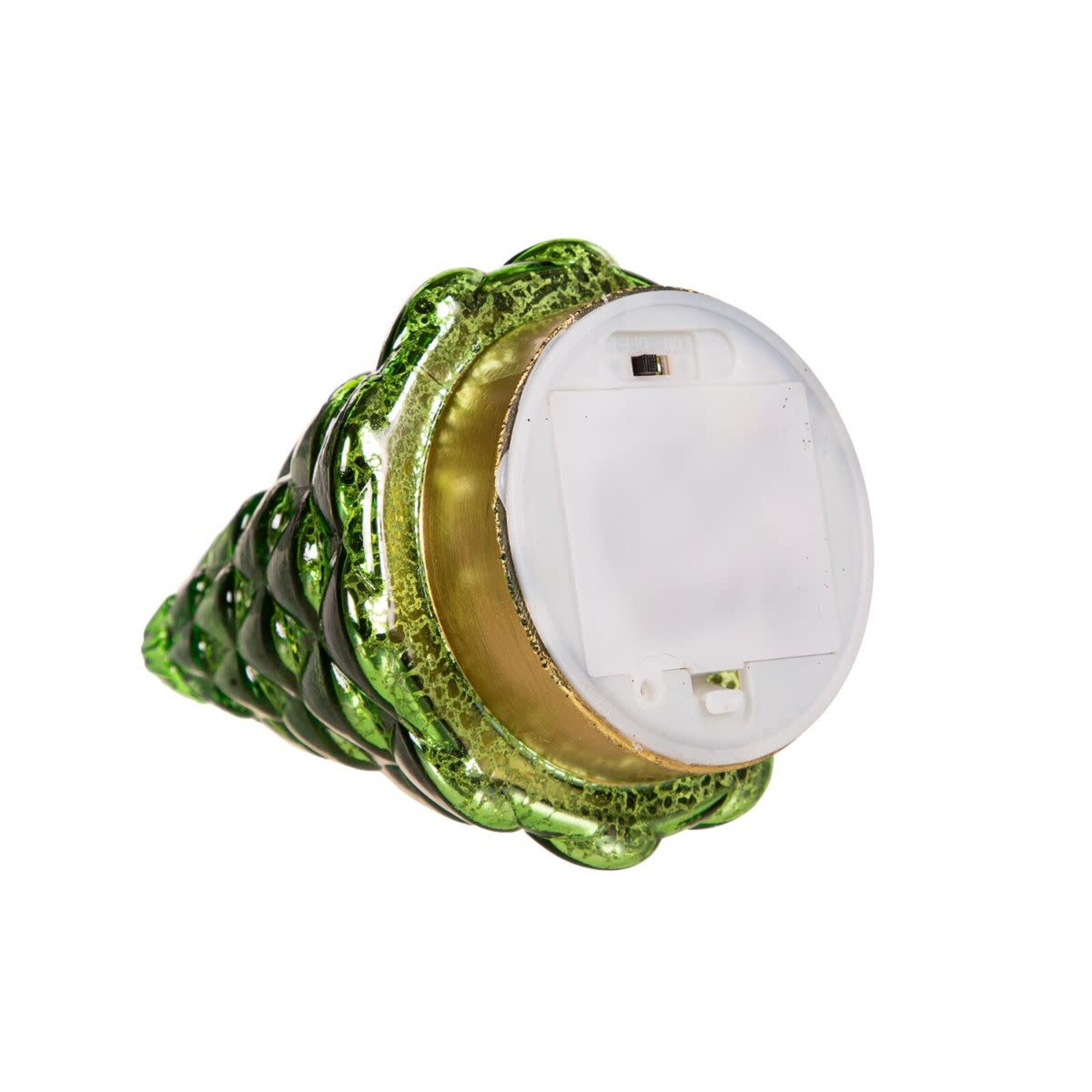 Evergreen Enterprises Shades of Green LED  Glass Tree, 6.5" (1)  8TAL190 loading=