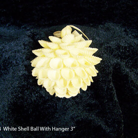 WS STETSON White Shell Ball With Hanger 3" CNBA-4