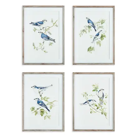Napa BLUE BIRDS PRINT (1)  9.5x1x27.5)  N3NH35