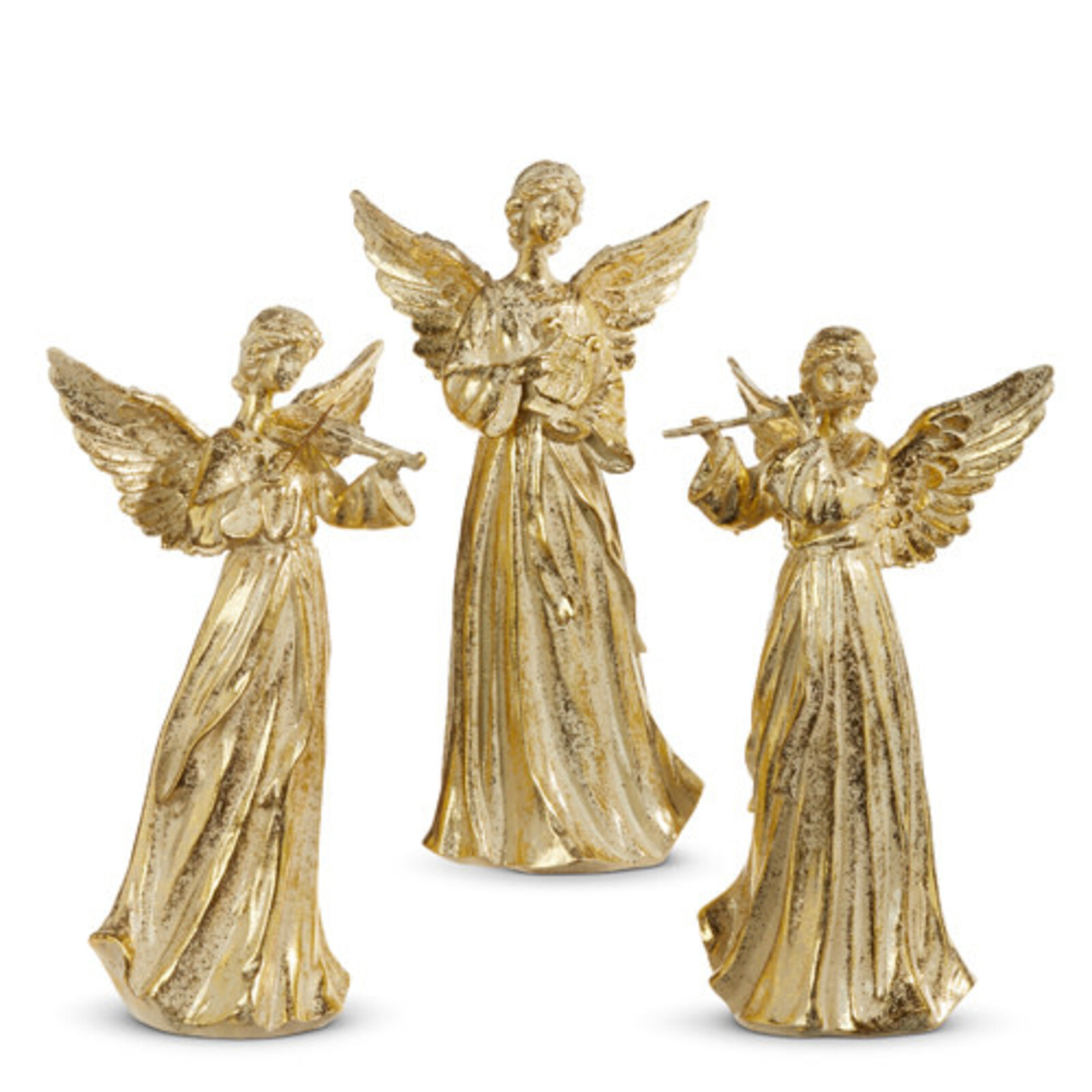RAZ Imports Inc. 14" Gold Angel with Instrument  4311307 loading=