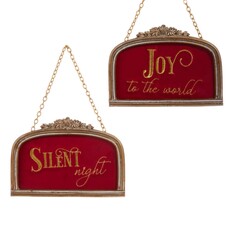 RAZ Imports Inc. 7" Velvet Arch Ornament  4521371