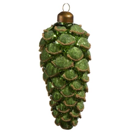 RAZ Imports Inc. 5" Green Pinecone Ornament  4523142
