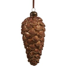 RAZ Imports Inc. 5" Brown Pinecone Ornament  4523143