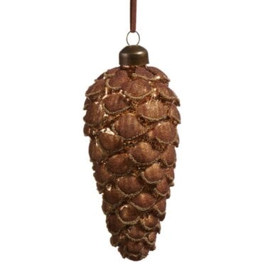 RAZ Imports Inc. 5" Brown Pinecone Ornament  4523143
