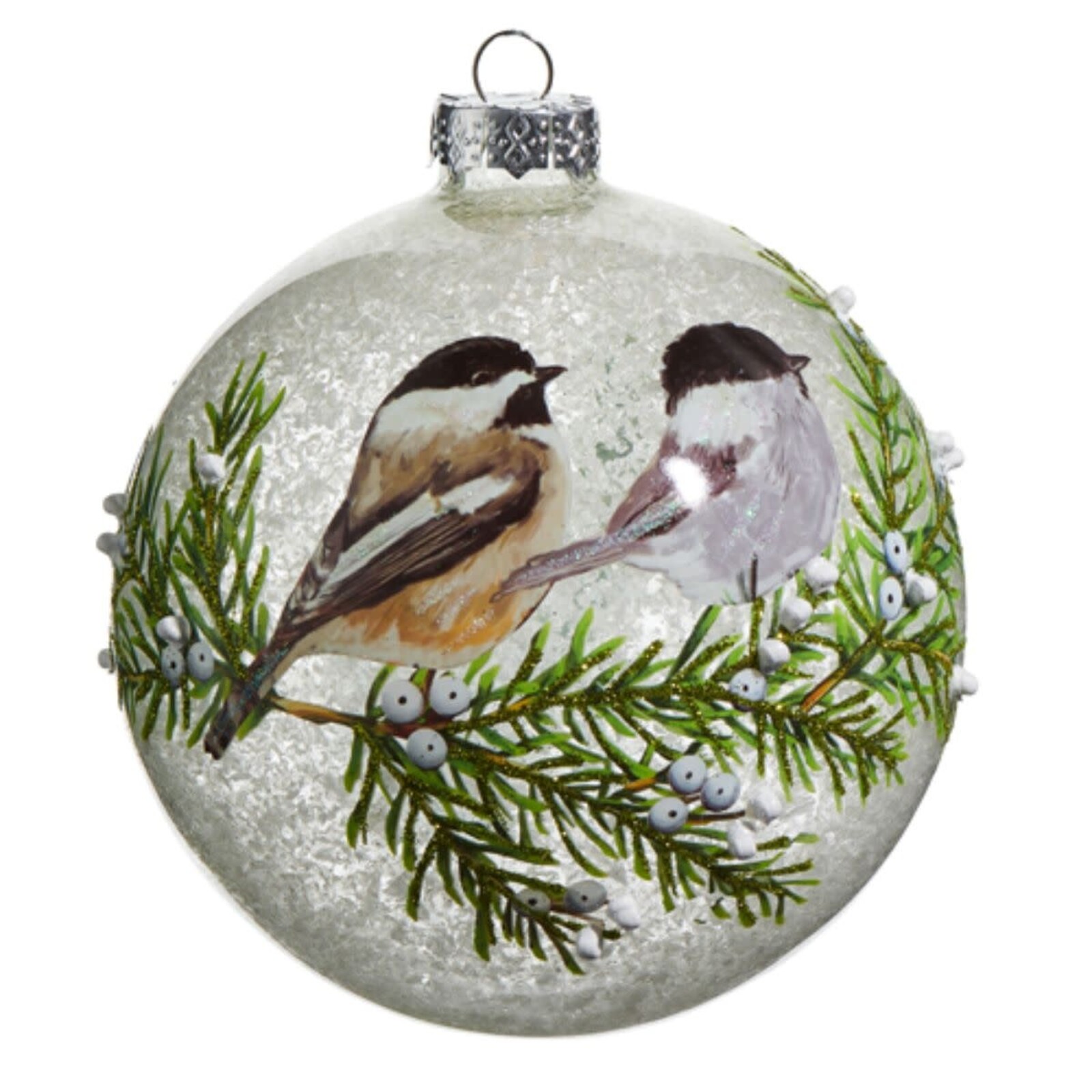 RAZ Imports Inc. 5" Chickadee Ball Ornament  4524552 loading=