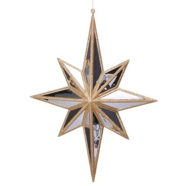 RAZ Imports Inc. 17" Mirrored North Star Ornament  4524588