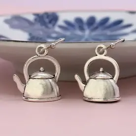 ZAD Put On the Kettle Silver Earrings    E3009