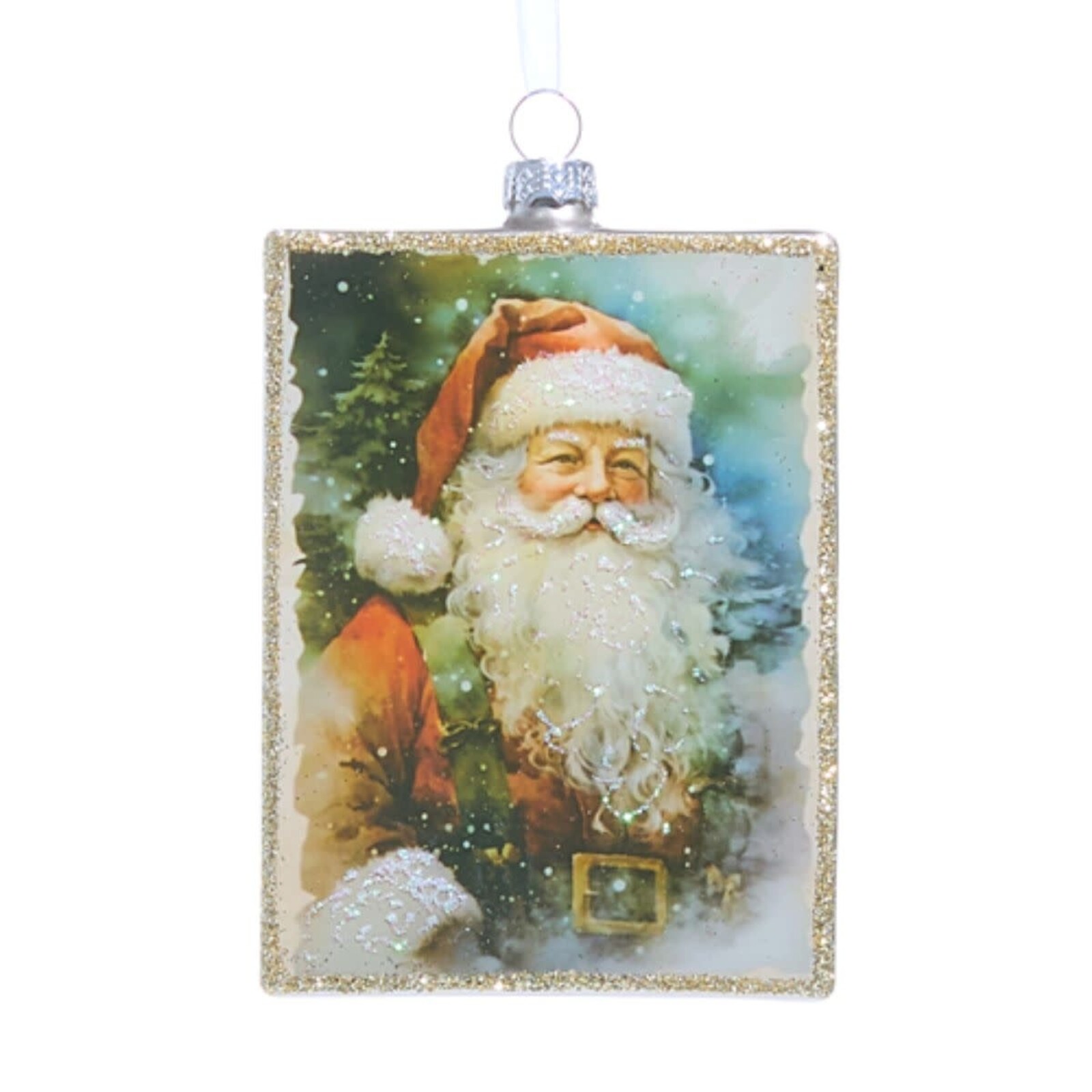 RAZ Imports Inc. 5" Santa Wishes Rectangle Ornament  4524837 loading=