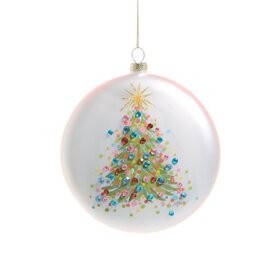 RAZ Imports Inc. 5" Confetti Tree Disc Ornament 4524995