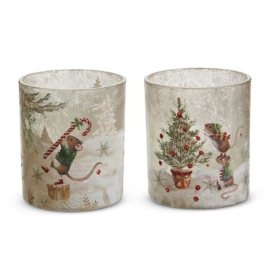 RAZ Imports Inc. 3.5" A Very Mouse Christmas Container 4525002