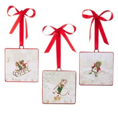 RAZ Imports Inc. 4" A Very Mouse Christmas Square Ornament (1) 4536605