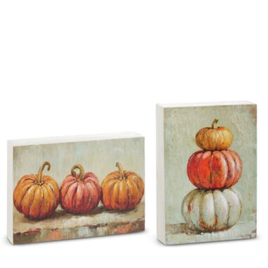 RAZ Imports Inc. 10" Pumpkin Trio Block (1) 4536580