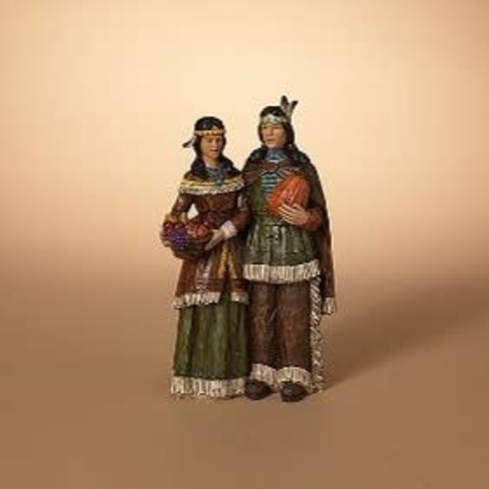 Gerson 11.8" Resin Native American Couple Figurine  2650650 loading=