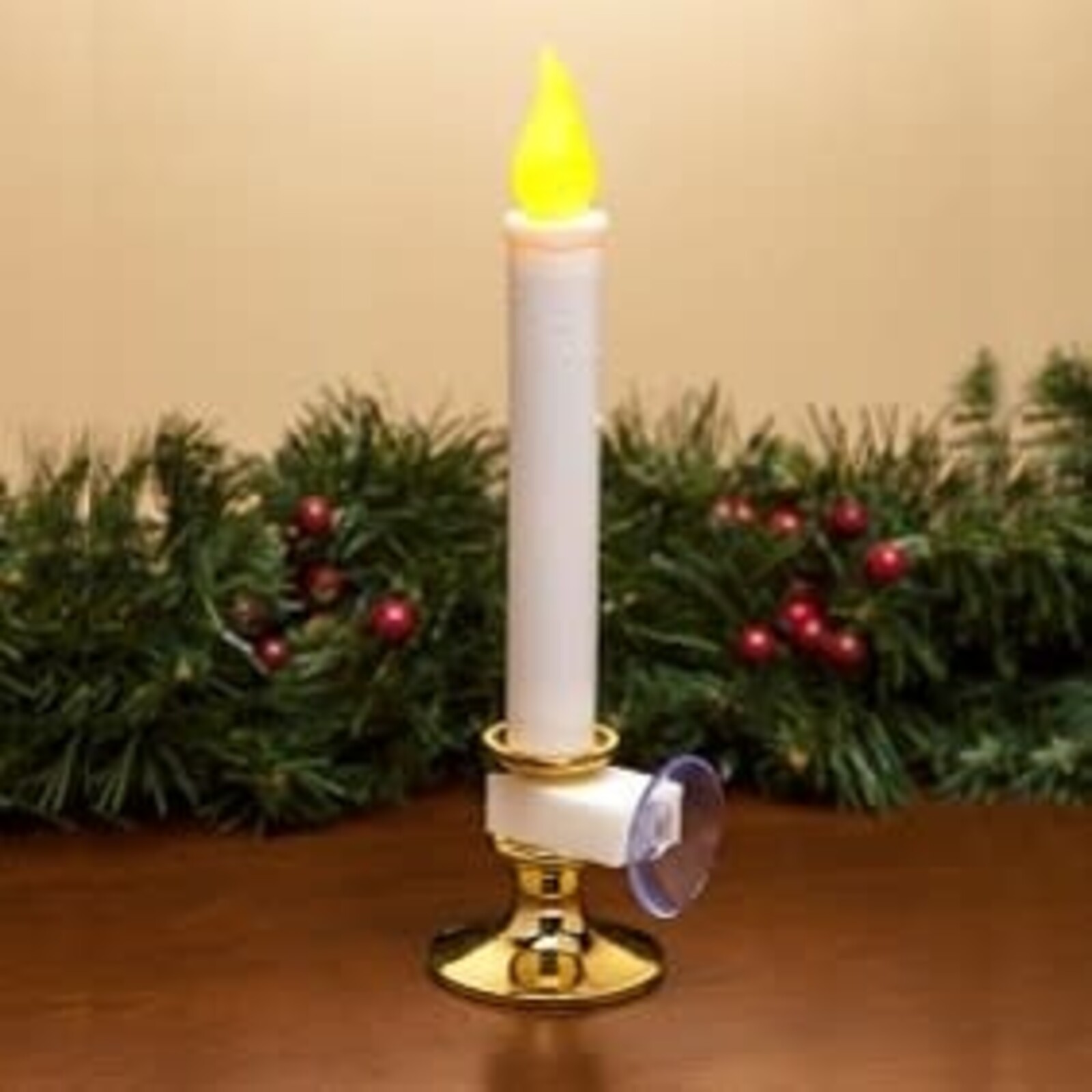 Gerson 2" x 9" Candolier w/ Gold Base, Suction Cup, Soft Glow  2282220 loading=
