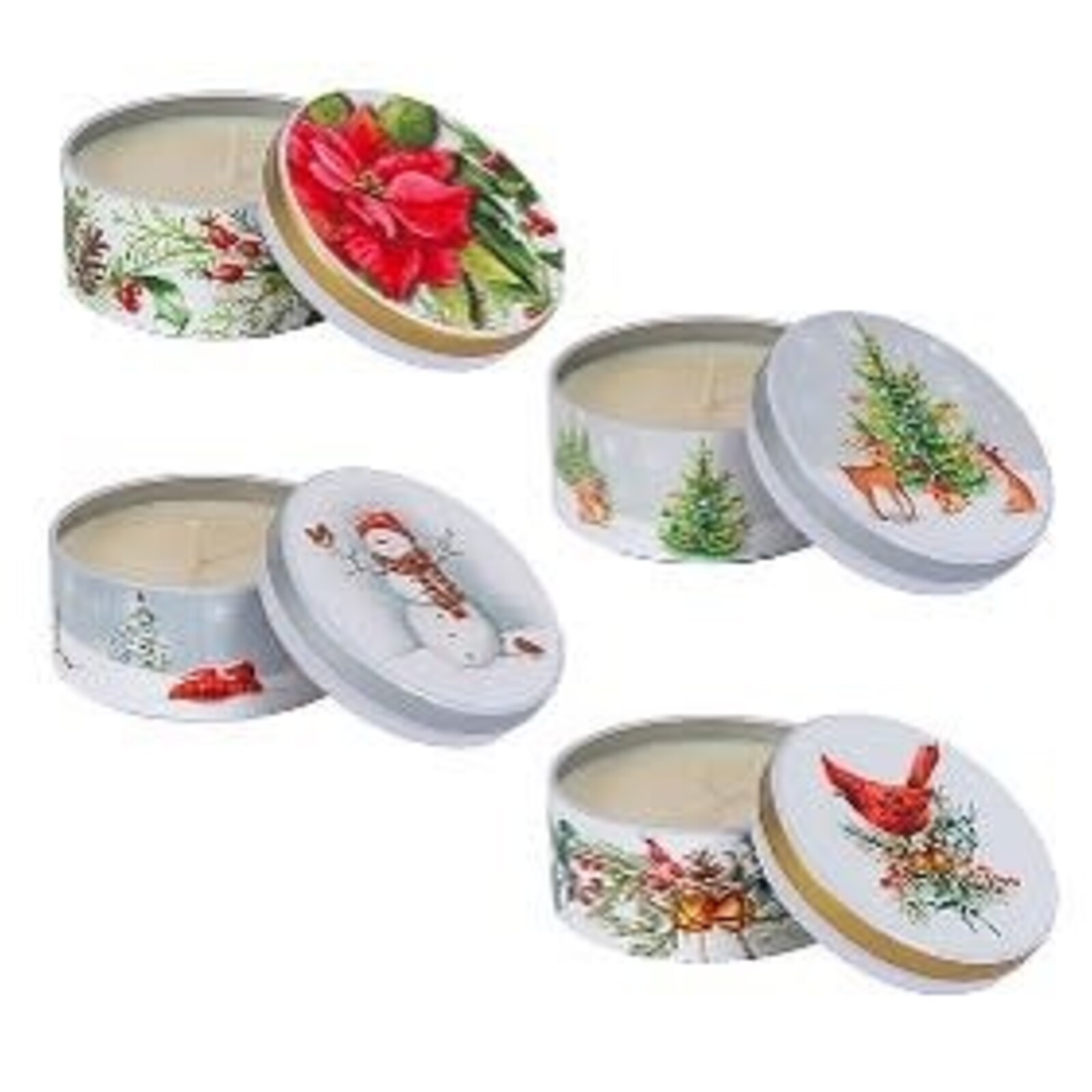 Gerson 3.5" Decorative Tin Scented Wax Candle  96423 loading=