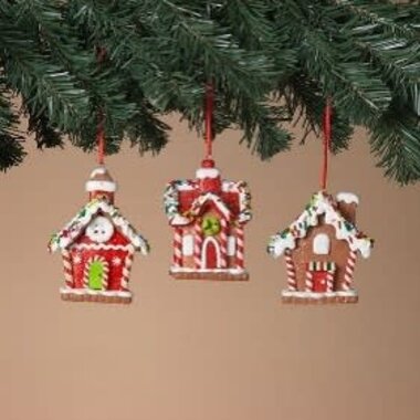 Gerson 4" Clay Dough Gingerbread House Ornament  2731160