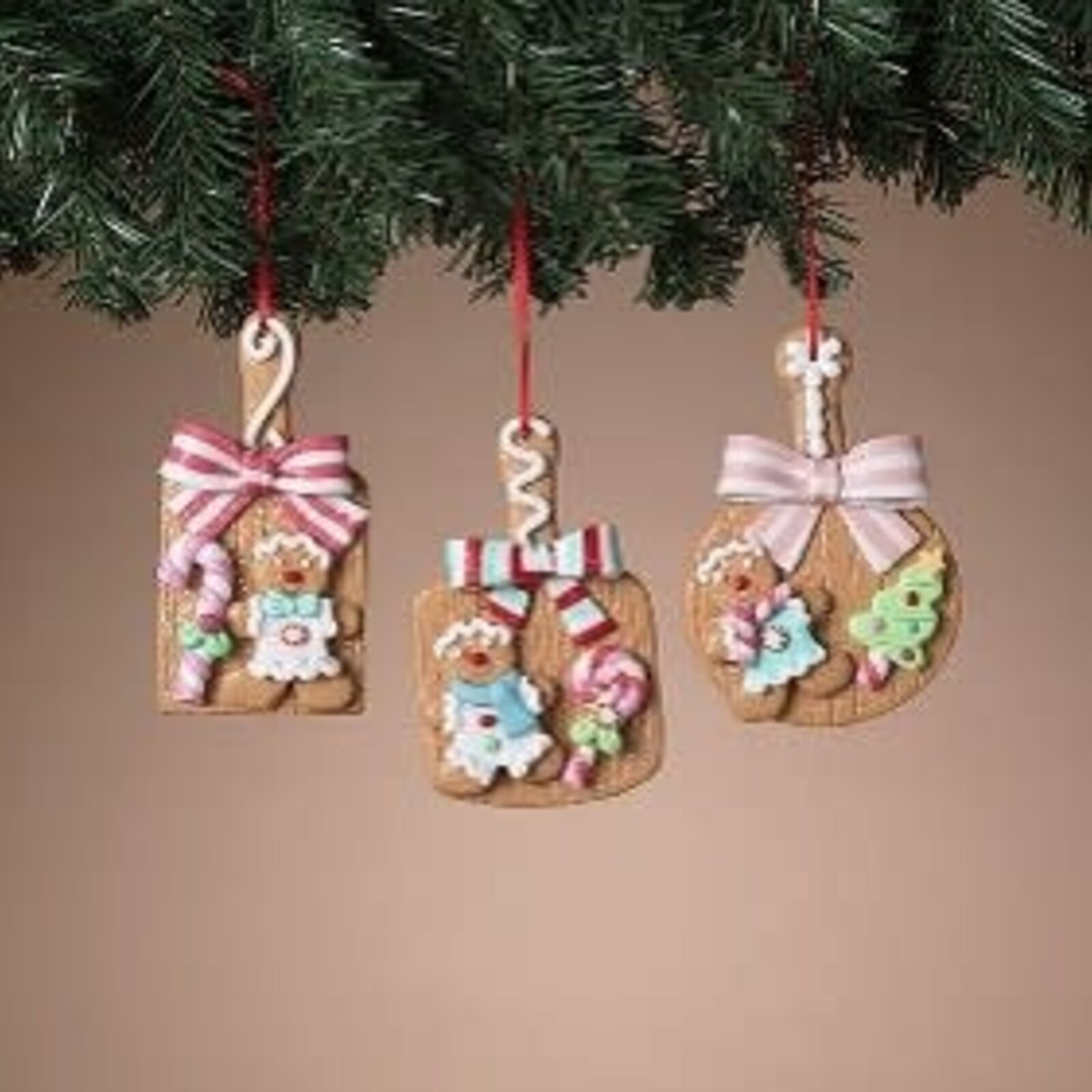 Gerson 5" Clay Dough Holiday Gingerbread Ornament  2806500 loading=