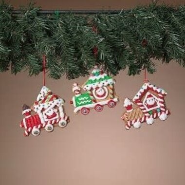 Gerson 4" Clay Dough Holiday Train Ornament 2806580