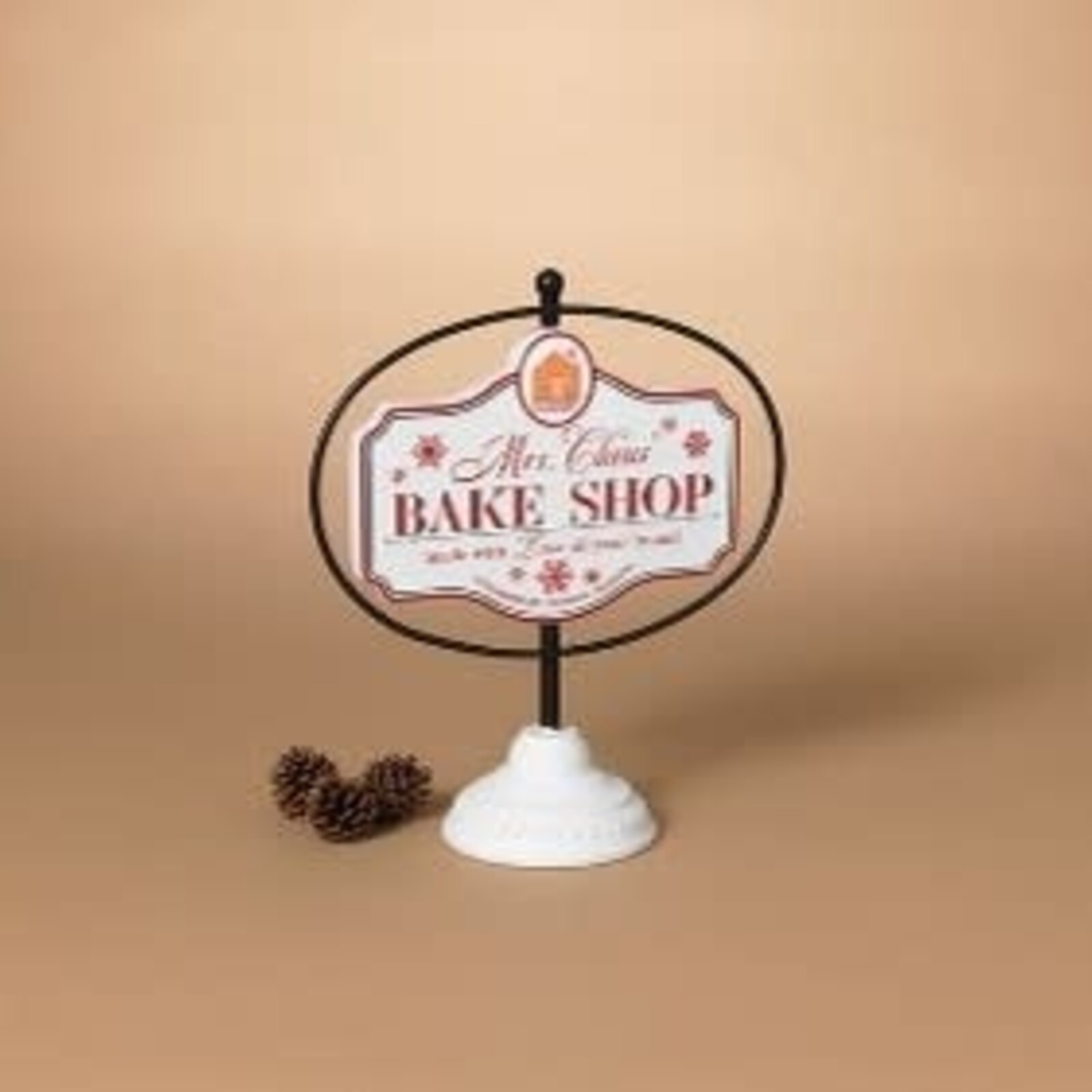 Gerson 12" Metal Embossed Holiday Tabletop Sign  2743350 loading=