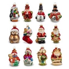 Gerson 3" Glass Design Ornament (1)  CBK50001A