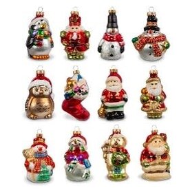 Gerson 3" Glass Design Ornament (1)  CBK50001A