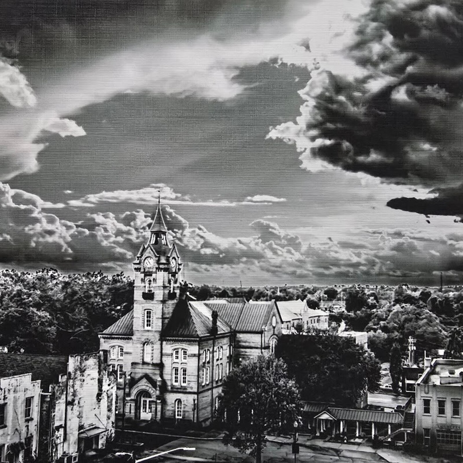 Oswaldo Tapia Dieso Newberry Scene Notecard (1)   (consignment) loading=