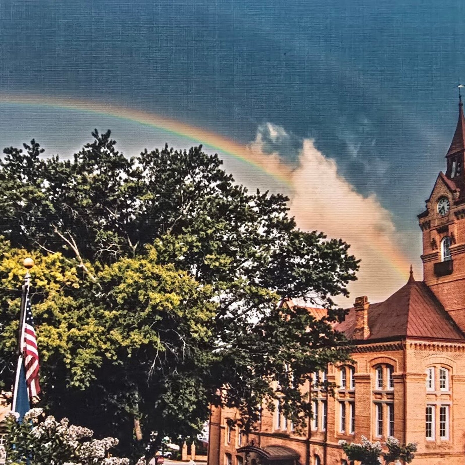 Oswaldo Tapia Dieso Newberry Scene Notecard (1)   (consignment) loading=