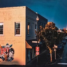 Oswaldo Tapia Dieso Newberry Scene Notecard (1)   (consignment)