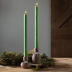 Sullivans Holly Green Timber Taper Hanging Candle, Burn time 15hrs  CT120HOL