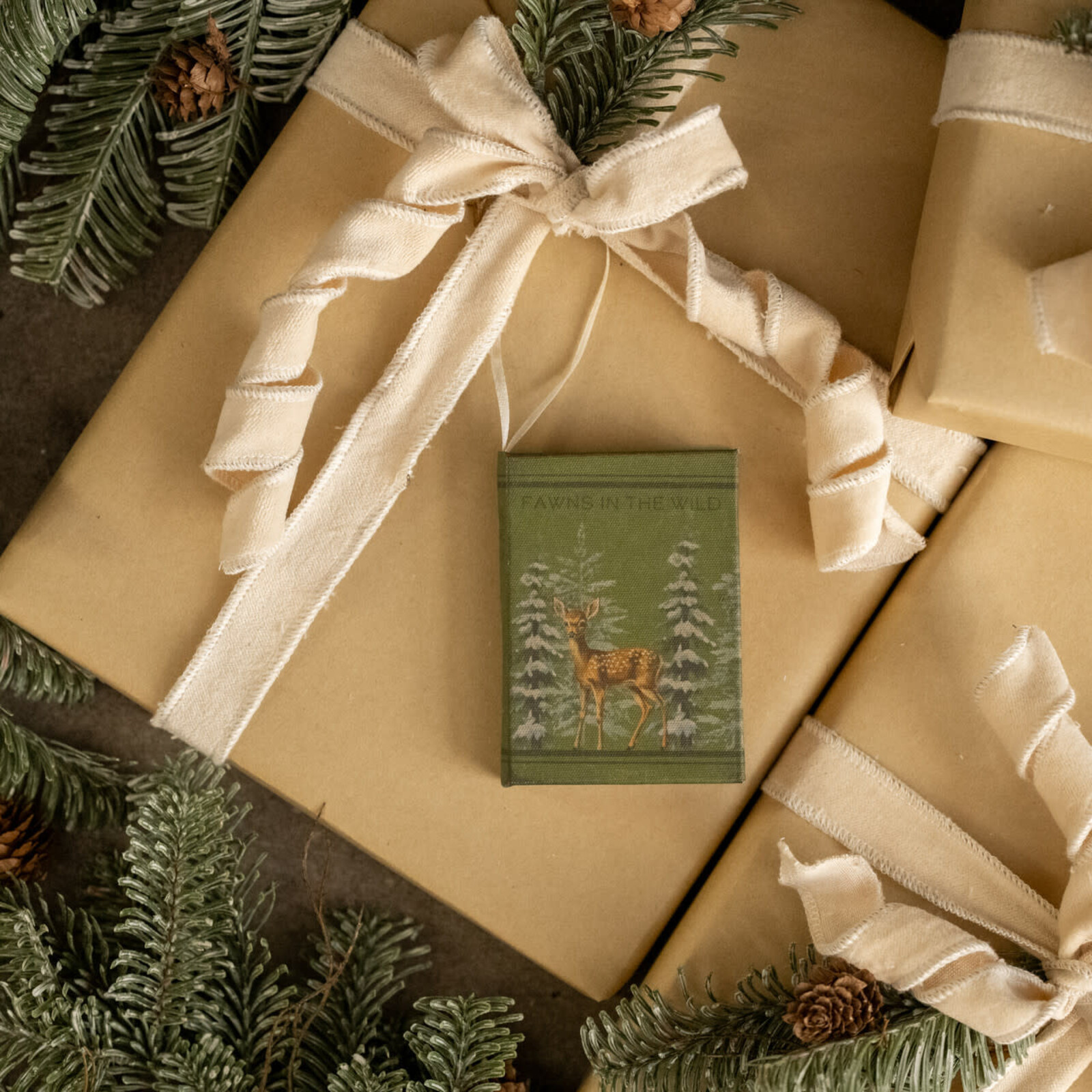 Ragon House 4" Fawns in the Wild Journal Ornament L238751 loading=