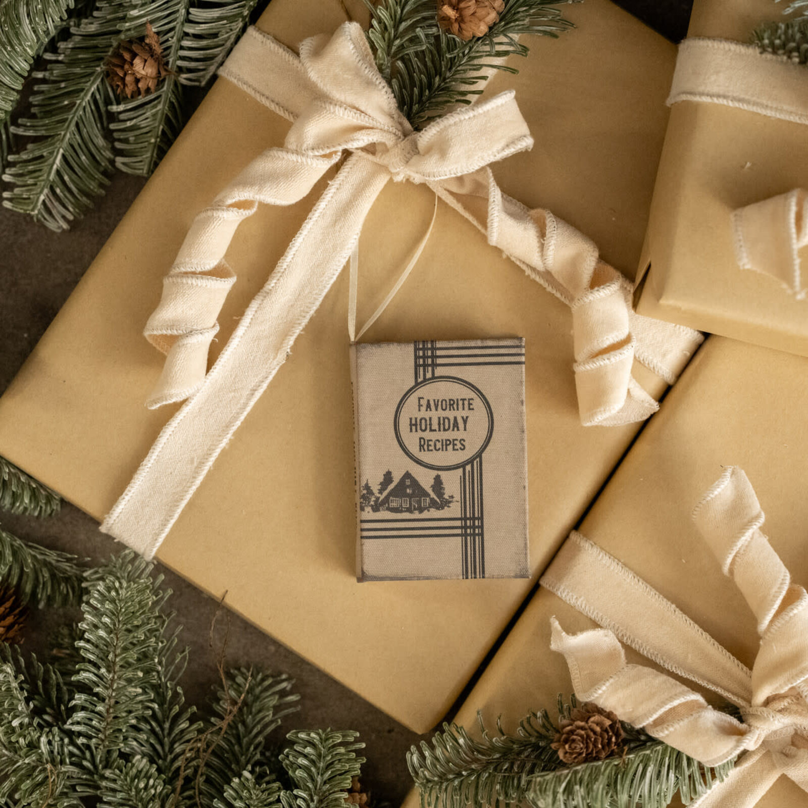 Ragon House 4" Favorite Holiday Recipes Journal Ornament L238753 loading=