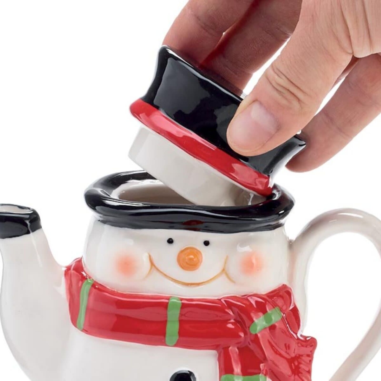 Burton + Burton Snowman  Shaped Miniature Teapot 9751056 loading=