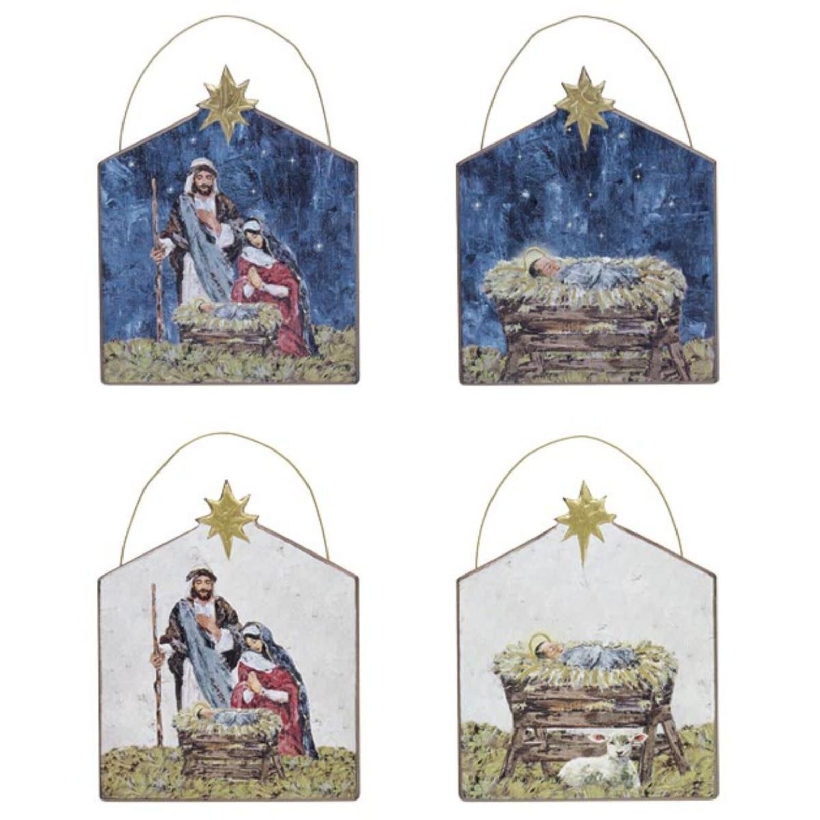 Burton + Burton Wooden Religious Ornament (1) 9751034 loading=