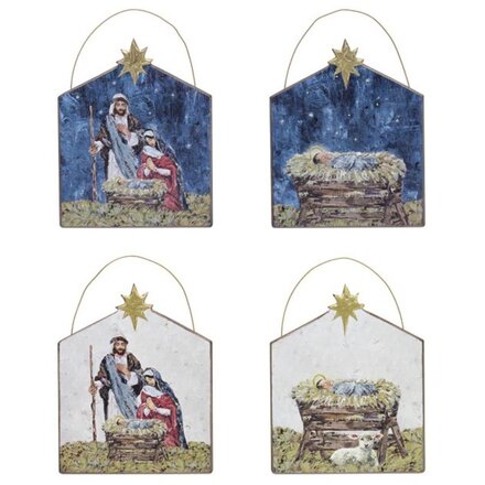 Burton + Burton Wooden Religious Ornament (1) 9751034