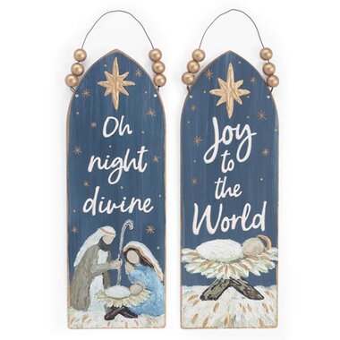 Burton + Burton 12" Religious Tin Wall Hanging (1) 3105198