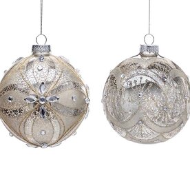 Burton + Burton Champagne Faux Mercury Glass Ornament (1) 9750466