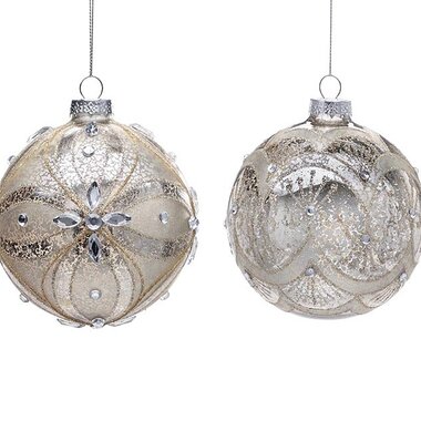 Burton + Burton Champagne Faux Mercury Glass Ornament (1) 9750466
