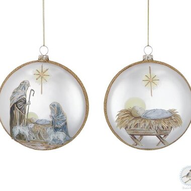 Burton + Burton 4.75" Humble Hope Glass Ornament (1) 9750693