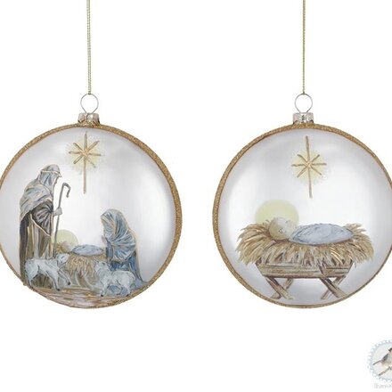 Burton + Burton 4.75" Humble Hope Glass Ornament (1) 9750693